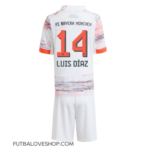 Dres Bayern Munich Luis Diaz #14 Preč pre deti 2025-26 Krátky Rukáv (+ trenírky)